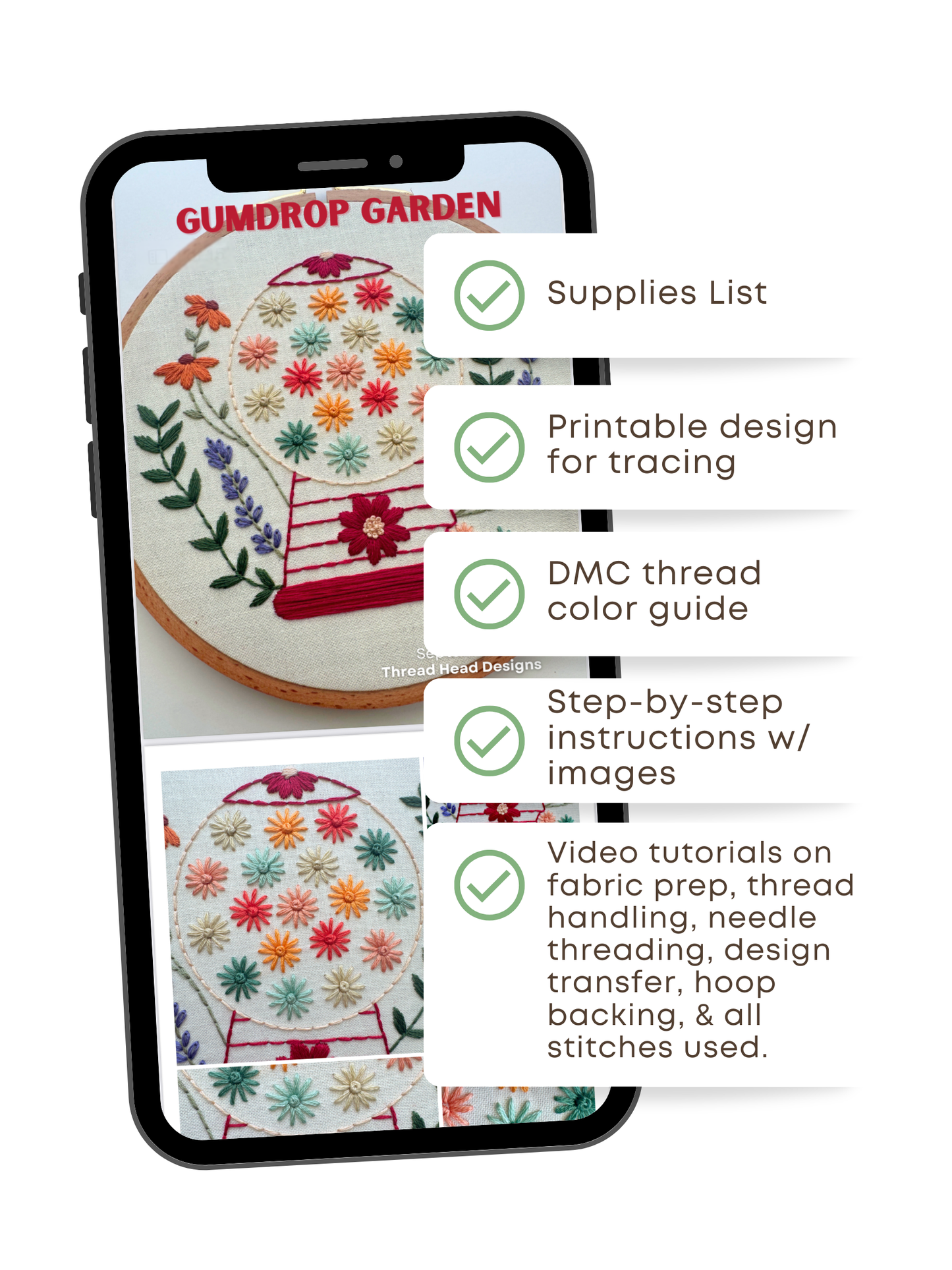 Gumdrop Garden - PDF Beginner Friendly Digital Pattern