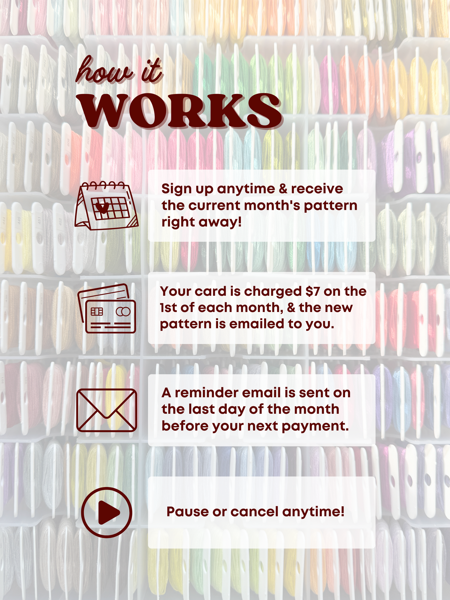 Monthly Digital Pattern Subscription – August