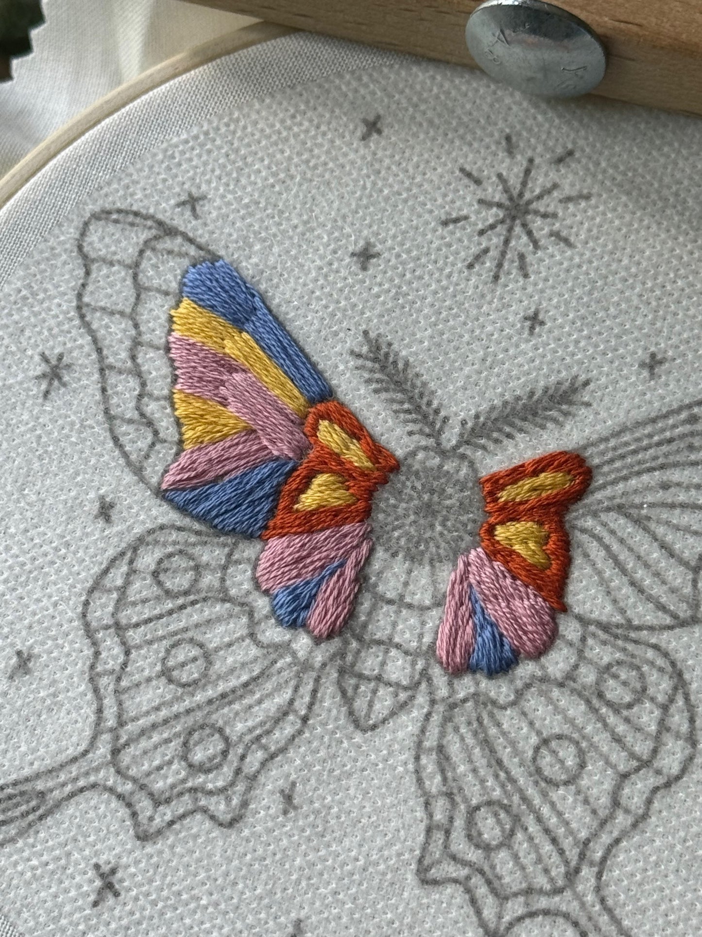 Madam Moth Beginner Friendly Embroidery Kit