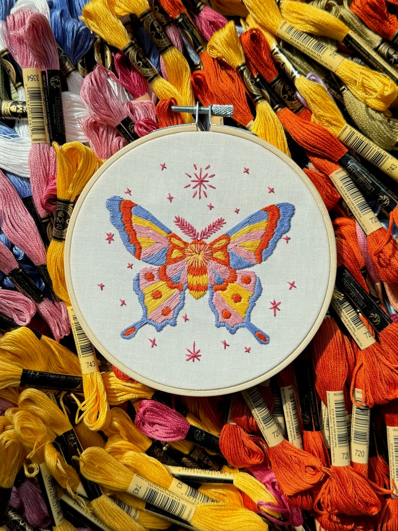 Madam Moth Beginner Friendly Embroidery Kit