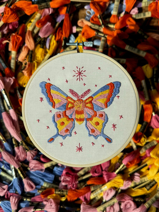 Madam Moth Beginner Friendly Embroidery Kit
