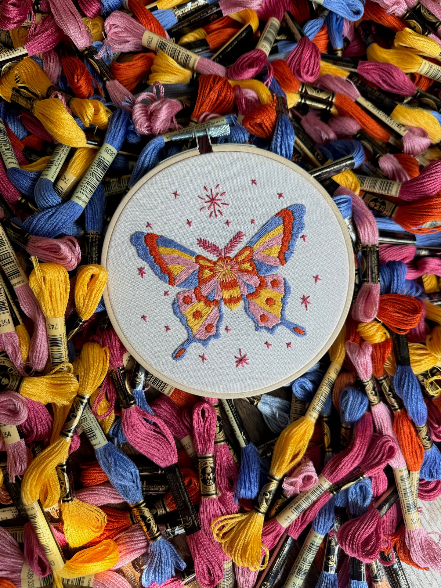 Madam Moth Beginner Friendly Embroidery Kit