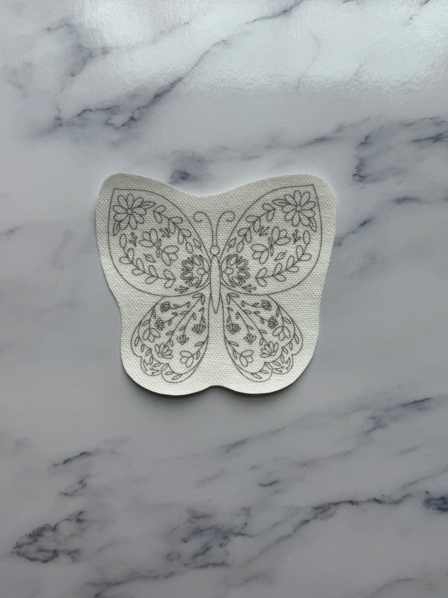 Folk Floral Butterfly DIY Sticker (XL)
