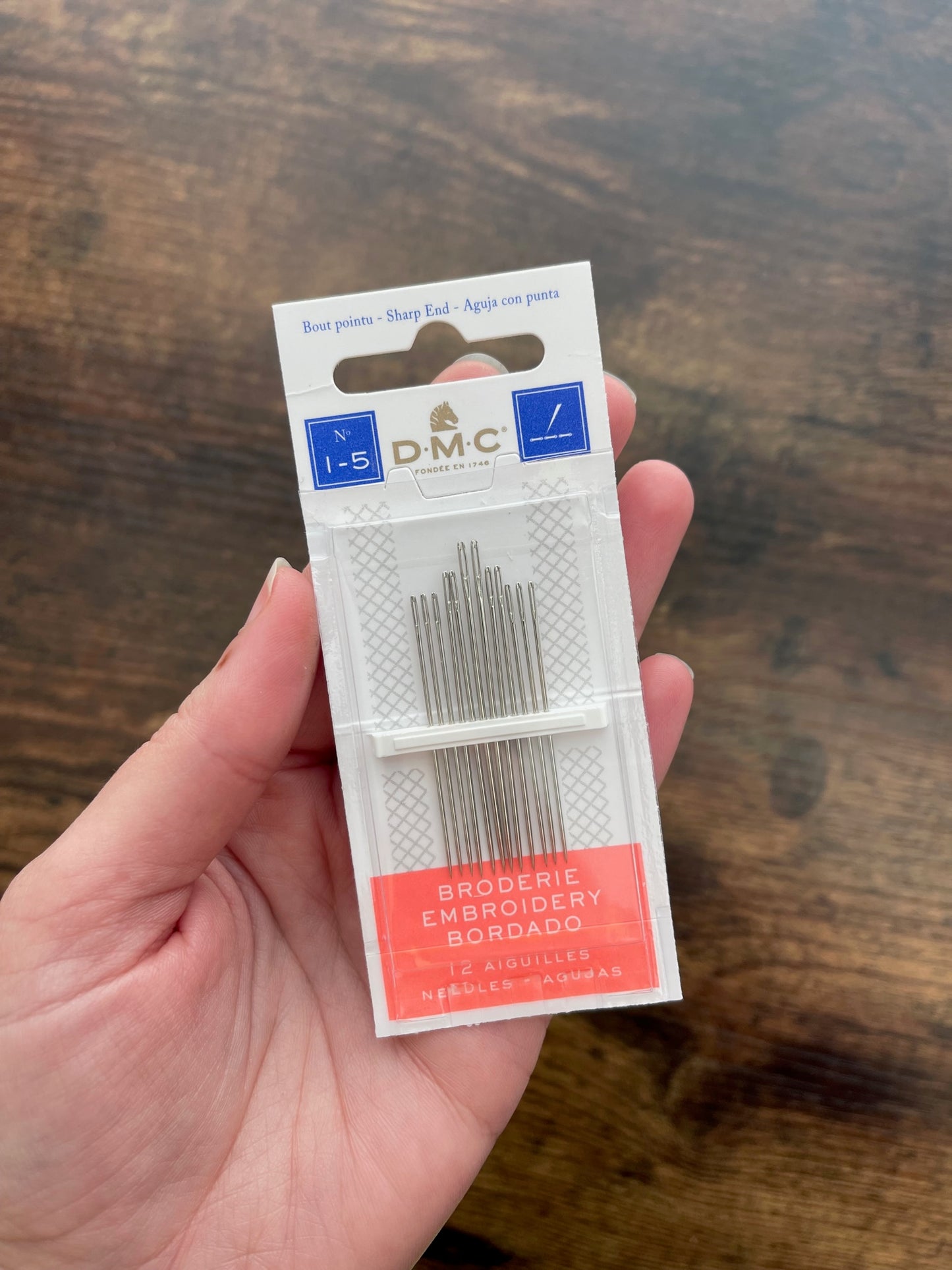 DMC Embroidery Needles - Sizes 1-5