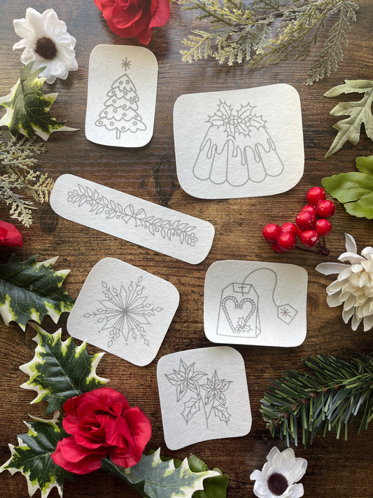 Winter Wonders Stick & Stitch Embroidery Stabilizer - 6 Pack