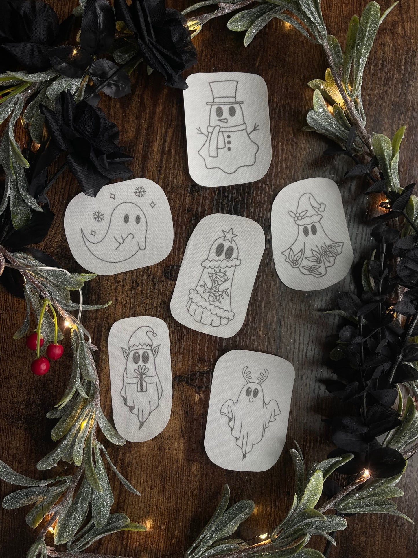 Holiday Spirits Stick & Stitch Embroidery Stabilizer - 6 Pack