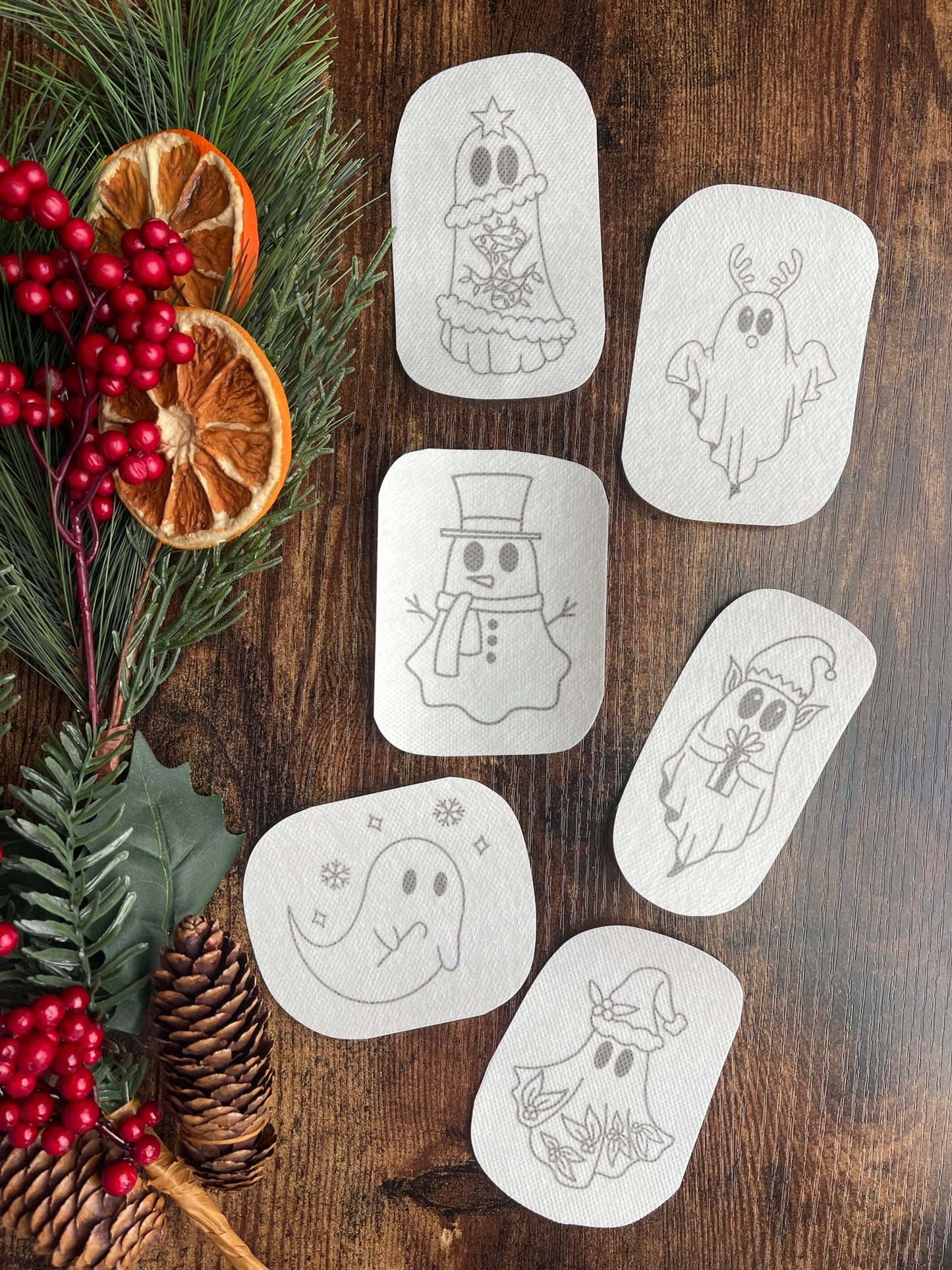 Holiday Spirits Stick & Stitch Embroidery Stabilizer - 6 Pack