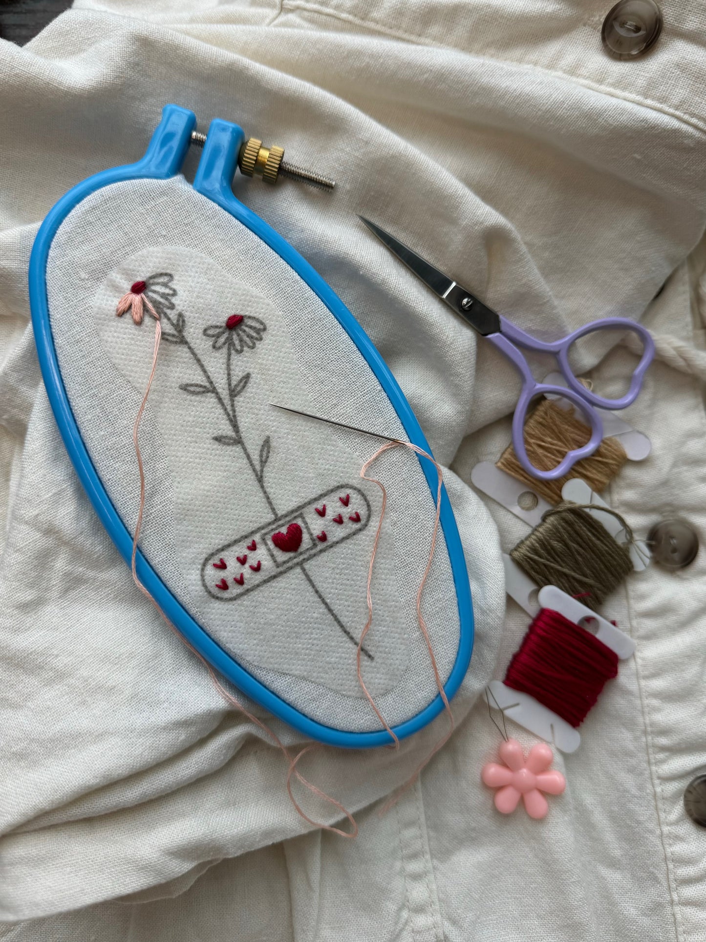 Be My Galentine Stick & Stitch Embroidery Pack