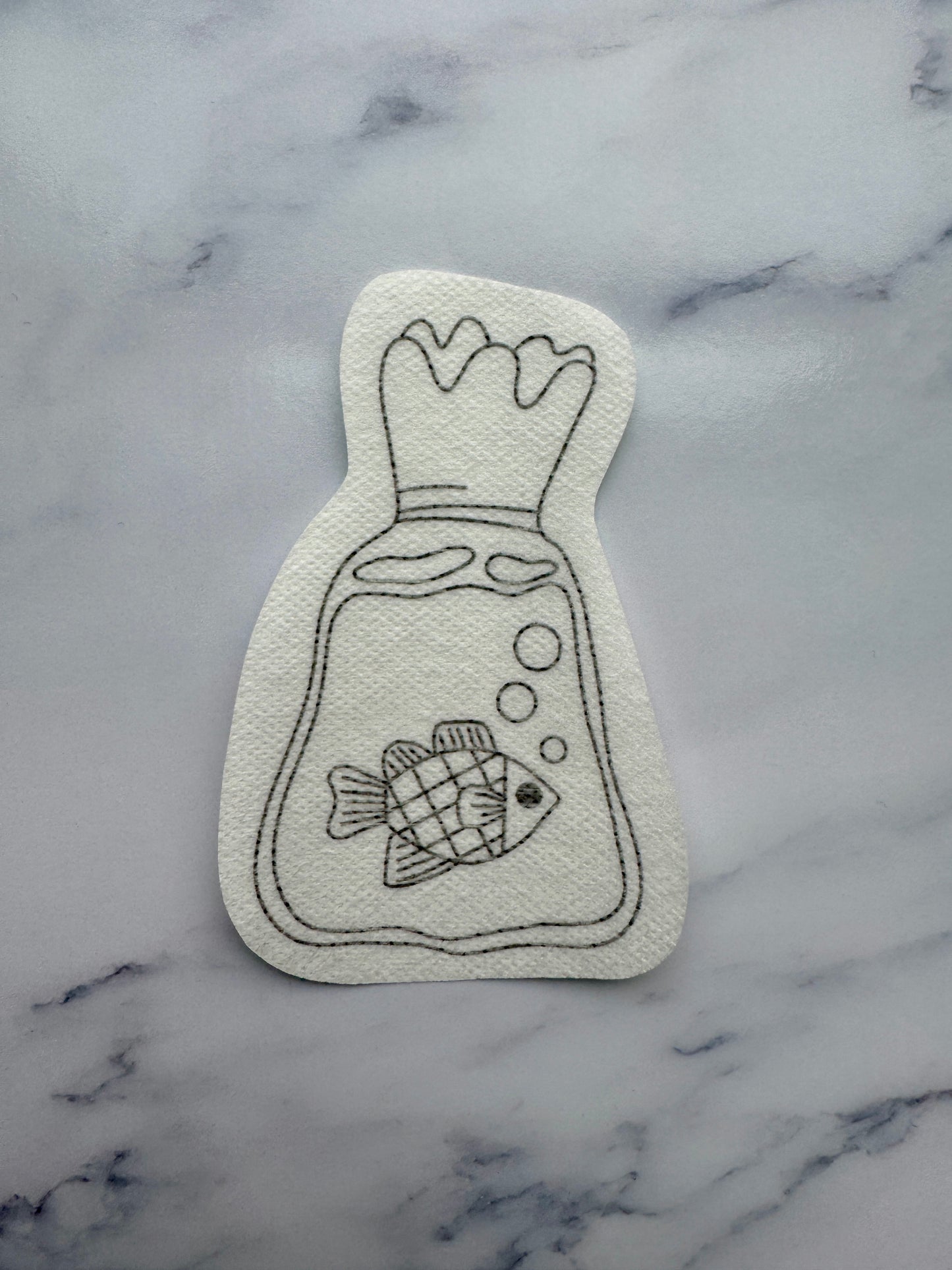 Fish on the Go DIY Sticker (M)