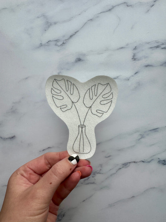 Monstera Sisters DIY Sticker (M)