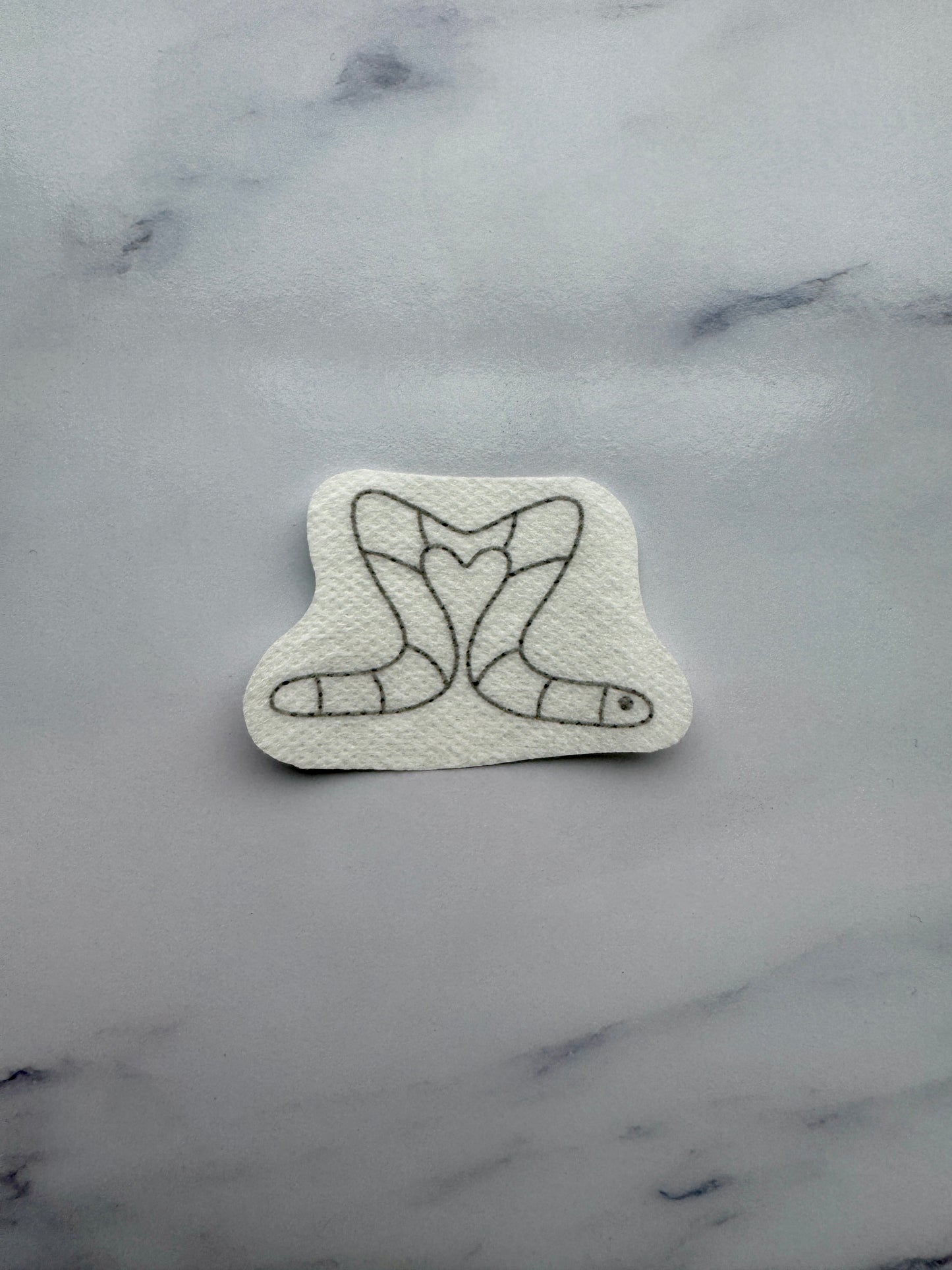 Worm & Fuzzy DIY Sticker (S)