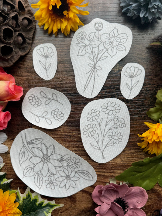 Floral Fabrication Stick & Stitch Embroidery Stabilizer - 6 Pack