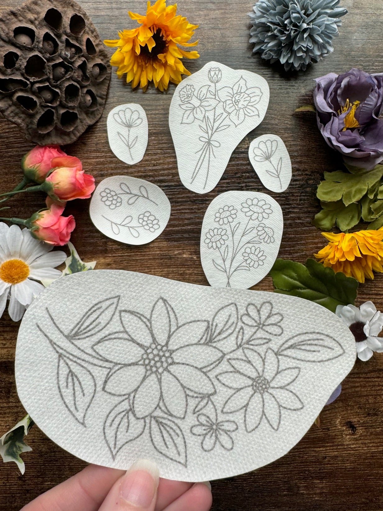 Floral Fabrication Stick & Stitch Embroidery Stabilizer - 6 Pack