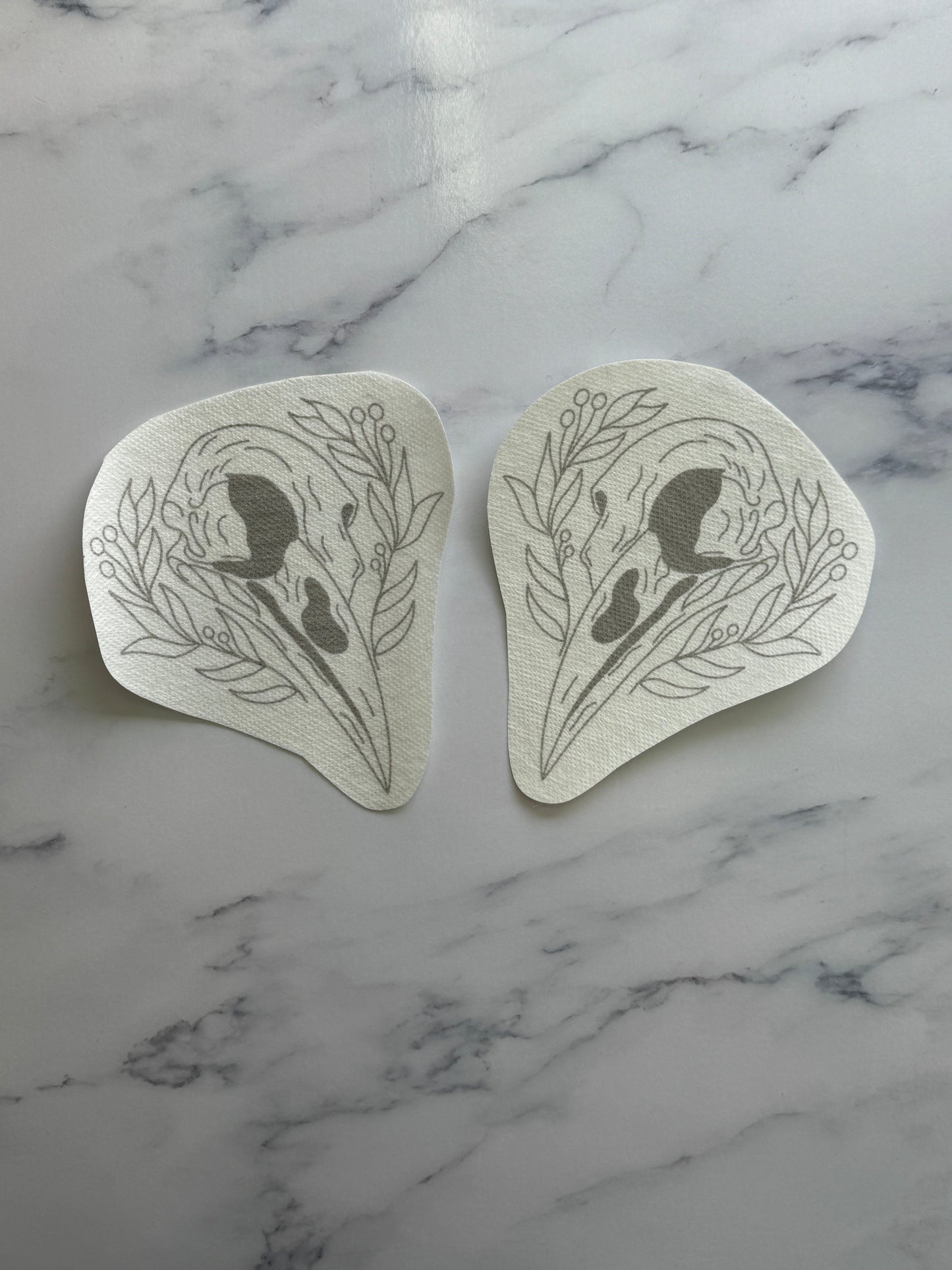 Crow in Bloom DIY Stickers (2-Pack)