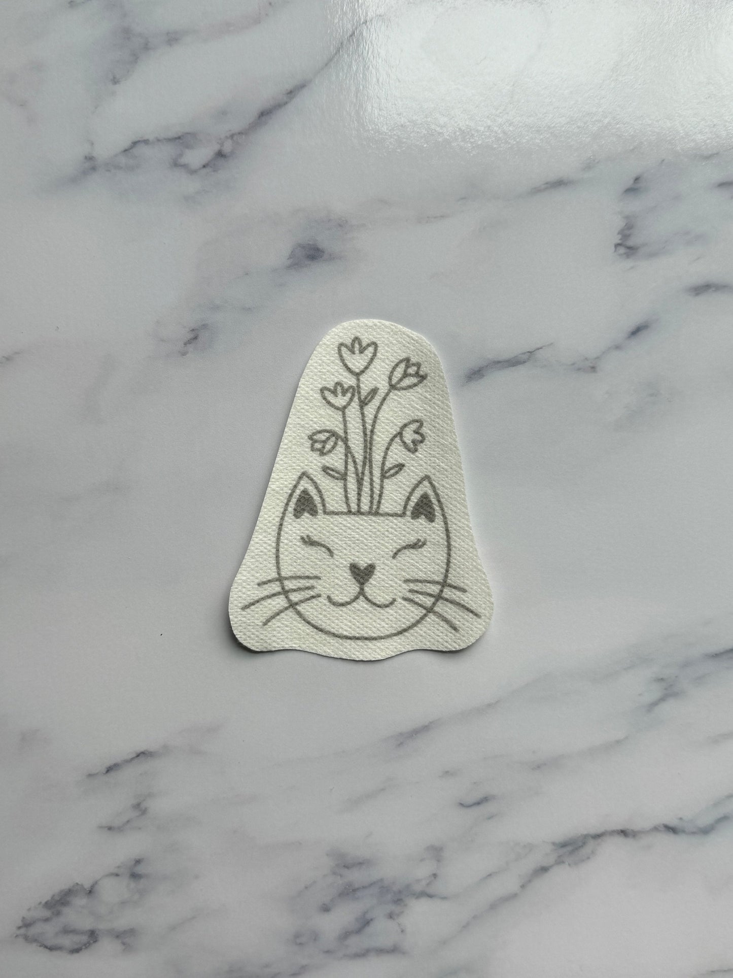 Flower Pothead Kitty DIY Sticker (M)