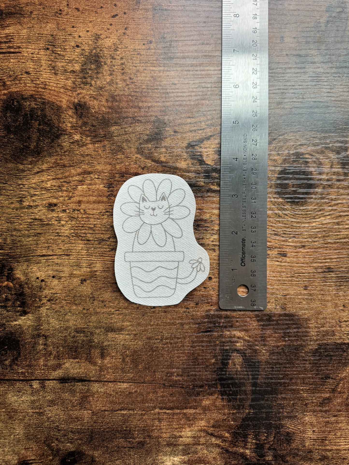 Flower Kitty DIY Sticker (M)