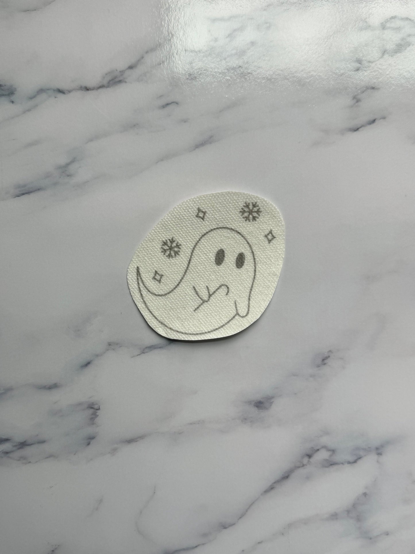 Candy Cane Ghost DIY Sticker (M)