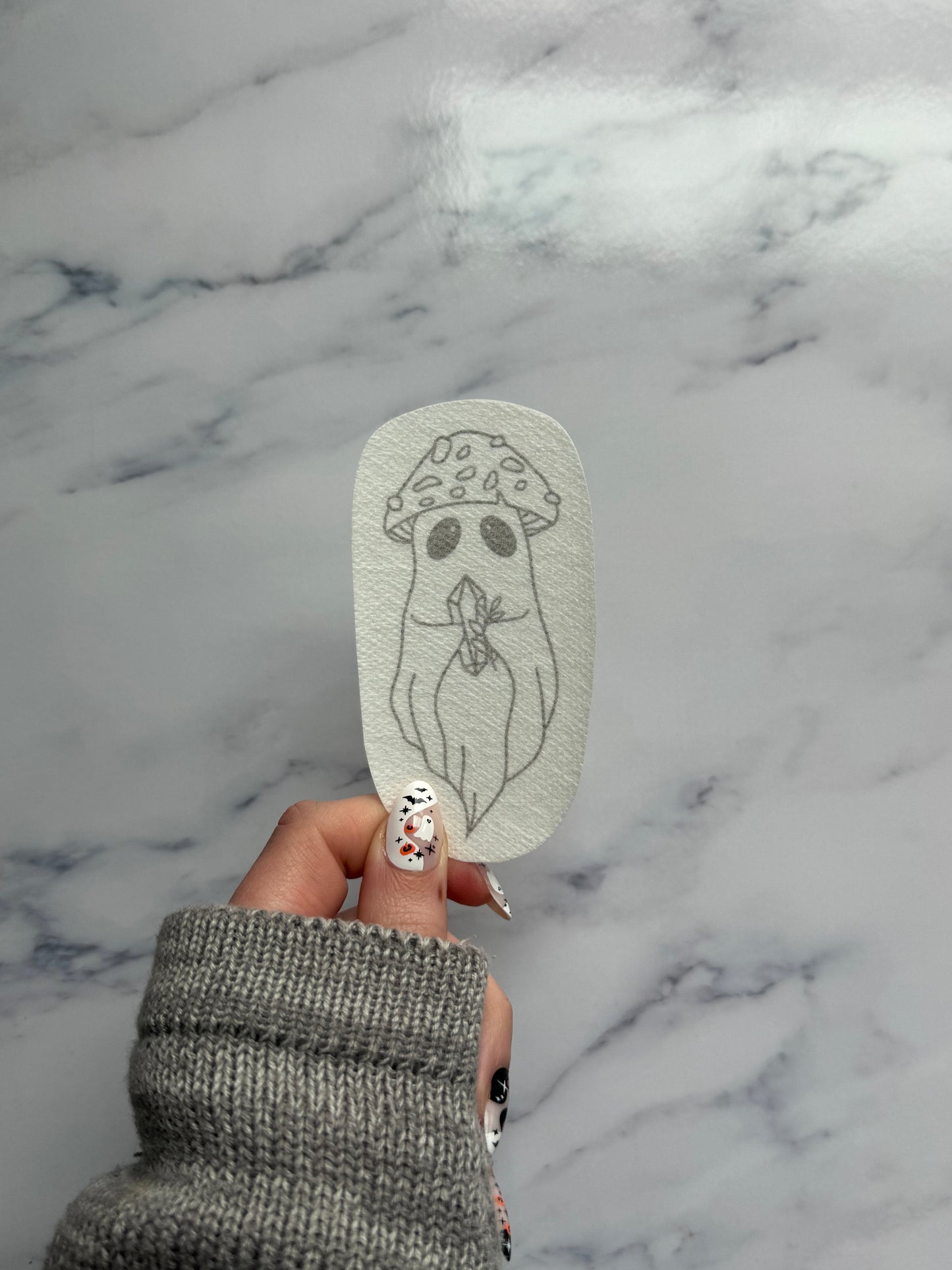 Ghost Cap DIY Sticker (XS)