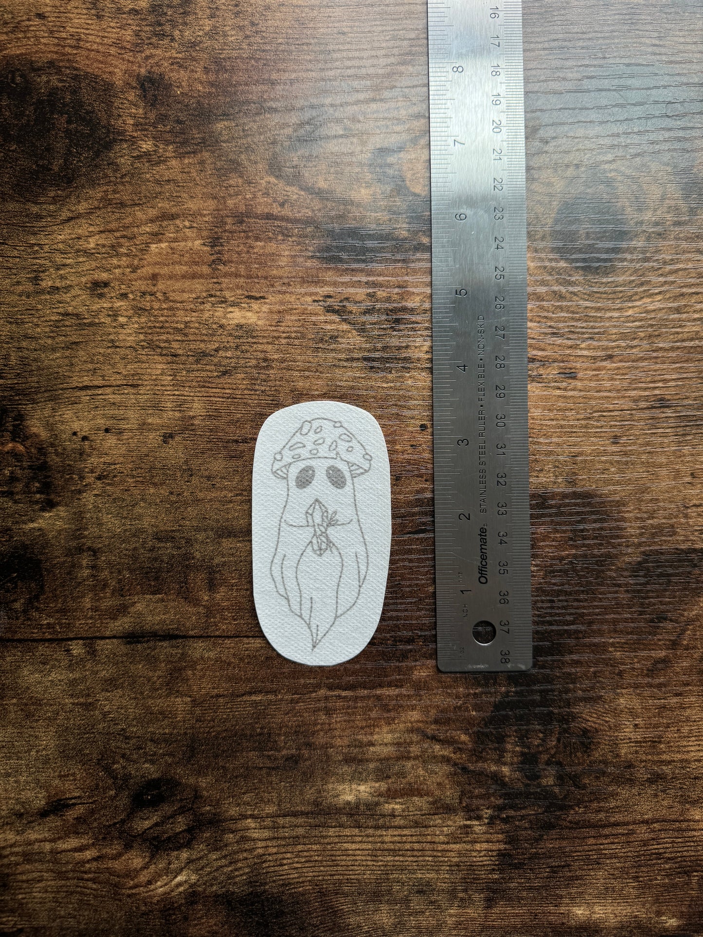 Ghost Cap DIY Sticker (XS)