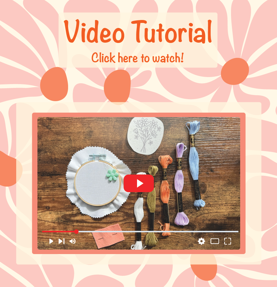 Whimsical Wildflowers Beginner Embroidery Kit