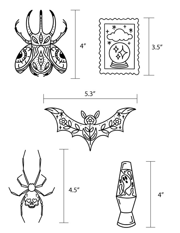 Monsters & Magic Stick & Stitch Embroidery Stabilizer - 5 Pack