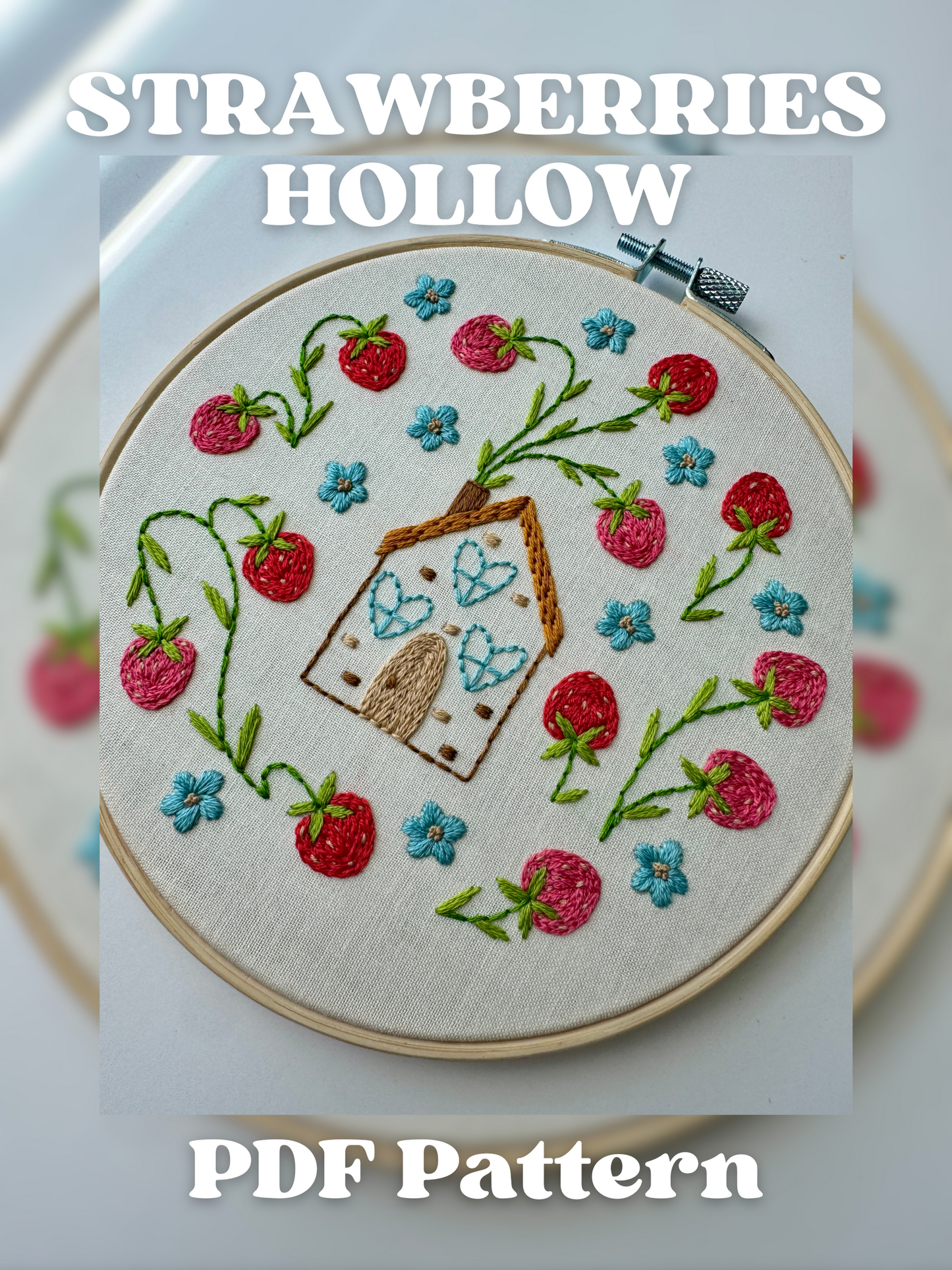 Strawberries Hollow - PDF Beginner Friendly Digital Pattern