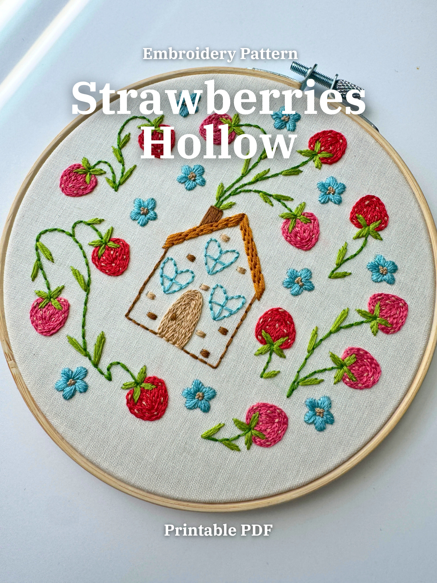Strawberries Hollow - PDF Beginner Friendly Digital Pattern