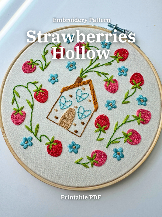 Strawberries Hollow - PDF Beginner Friendly Digital Pattern