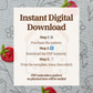Strawberries Hollow - PDF Beginner Friendly Digital Pattern