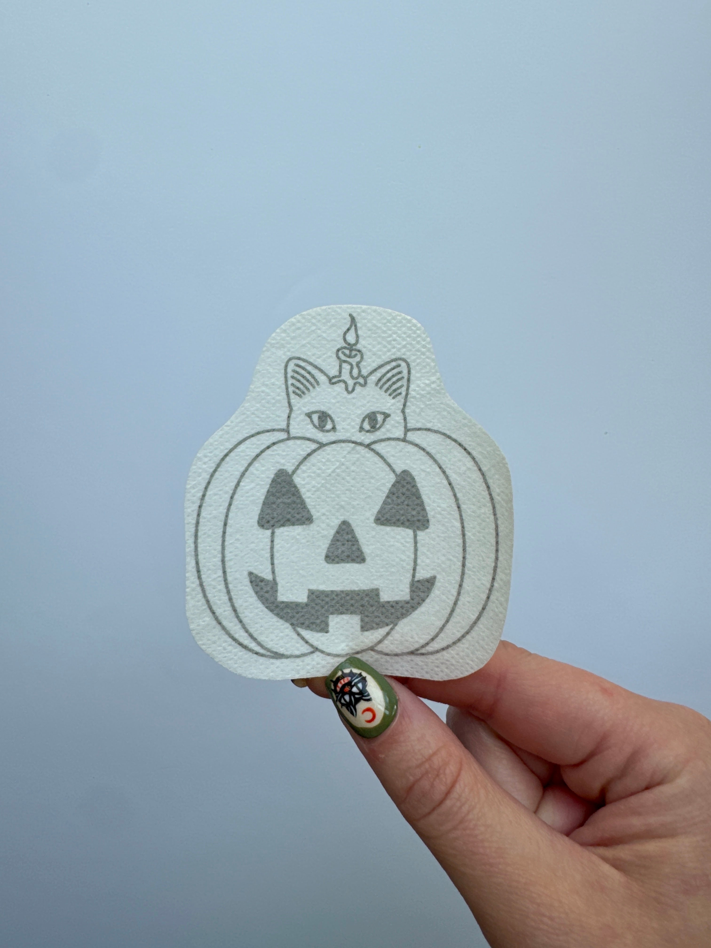 Boo Kitty DIY Sticker (M) – Thread Head Designs