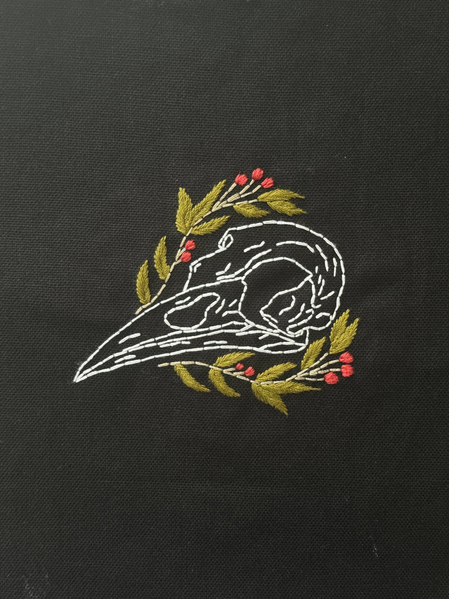 Crow in Bloom - Right DIY Sticker (XL)