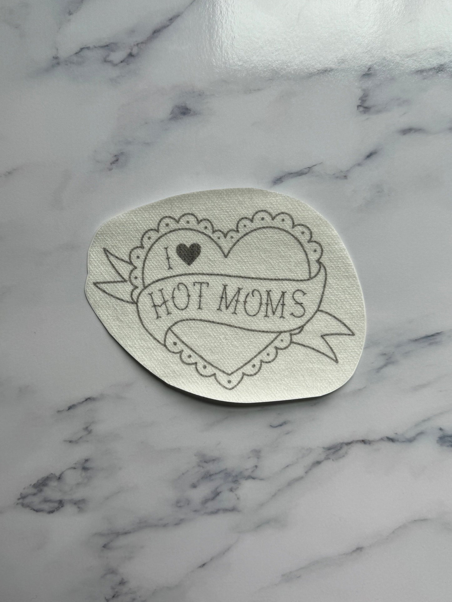 I Love Hot Moms DIY Sticker (XL)