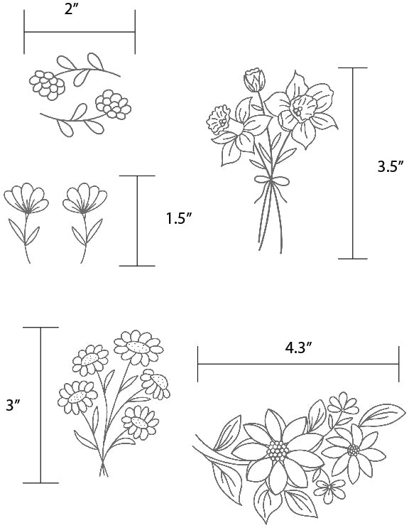 Floral Fabrication Stick & Stitch Embroidery Stabilizer - 6 Pack