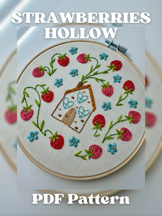 Strawberries Hollow - PDF Beginner Friendly Digital Pattern