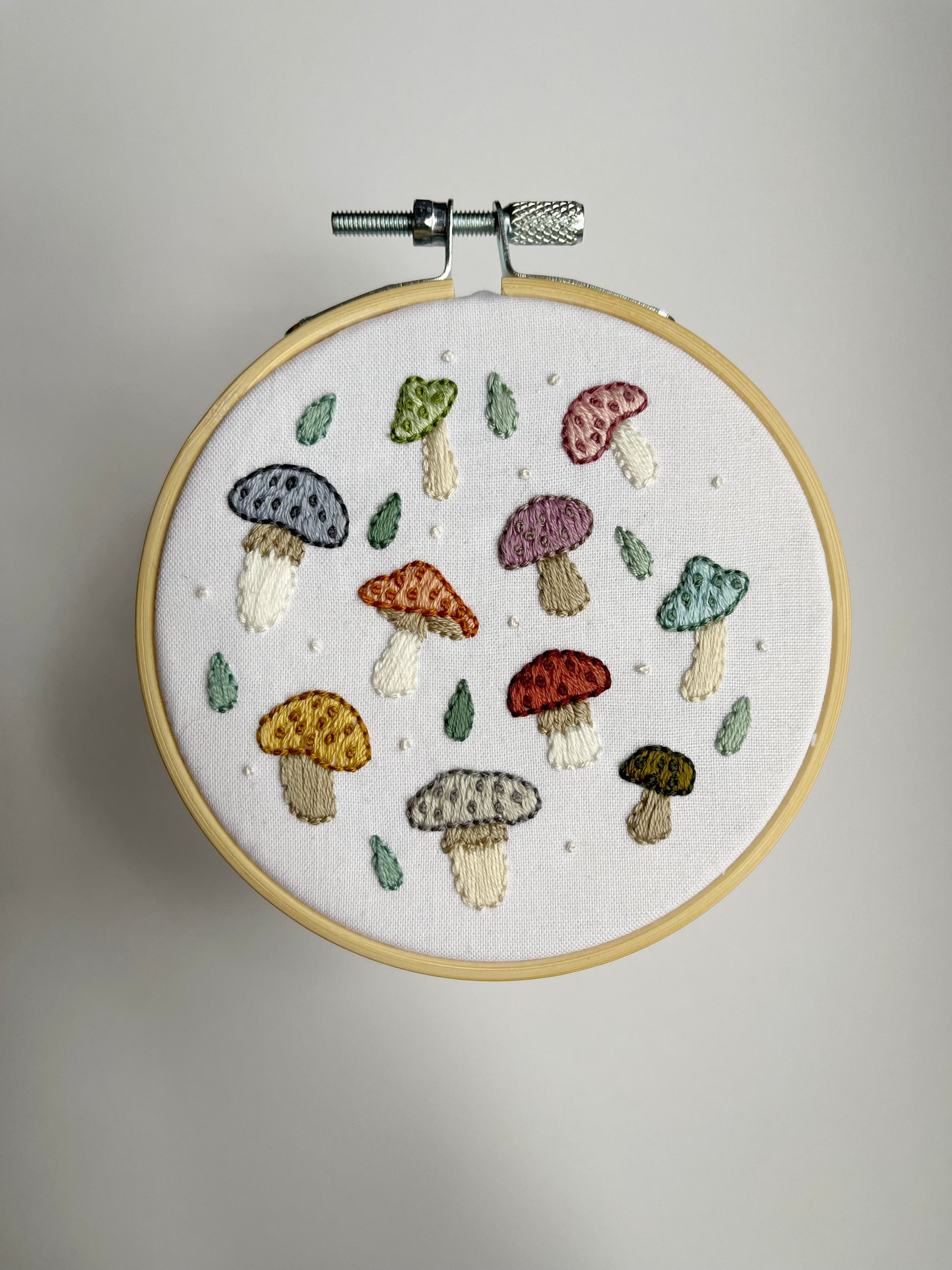 Embroidery Stencil #107, Mushrooms - A Threaded Needle